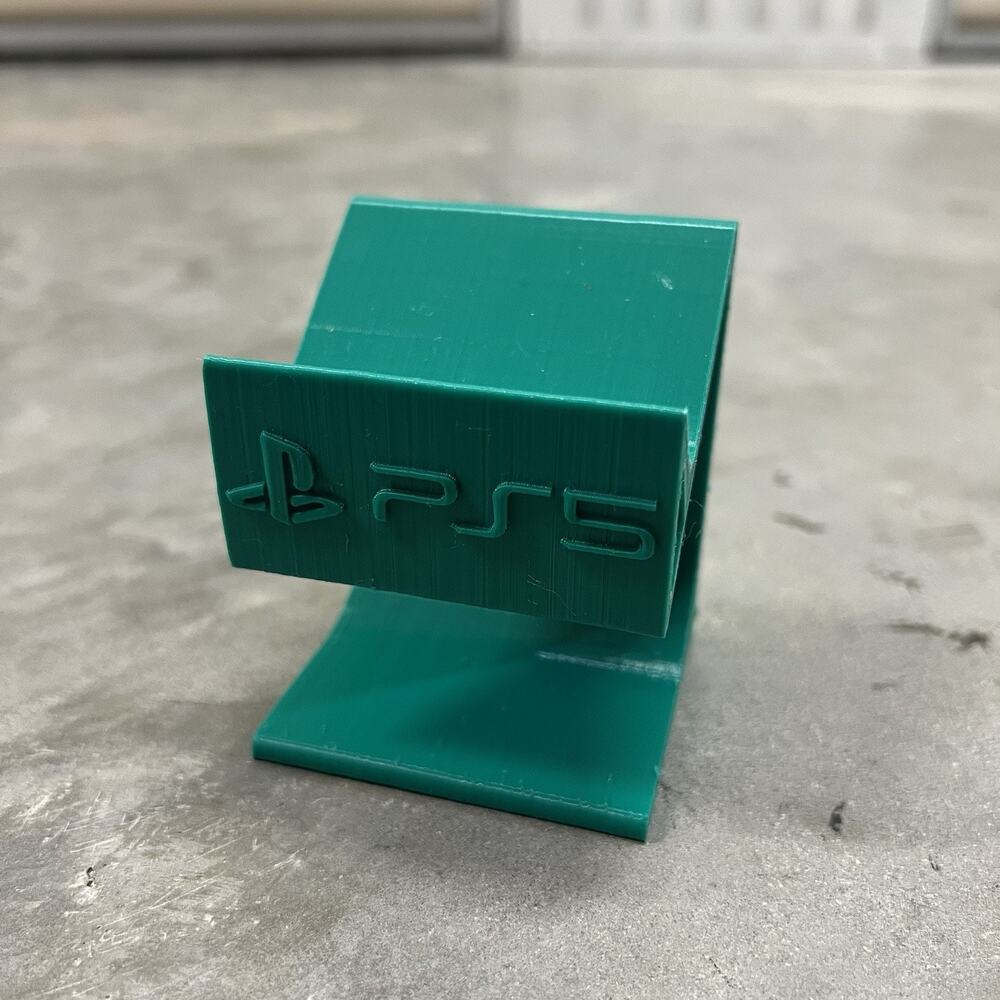 3D Printed Display Stand for PlayStation PS5 DualSense Controller Holder Green